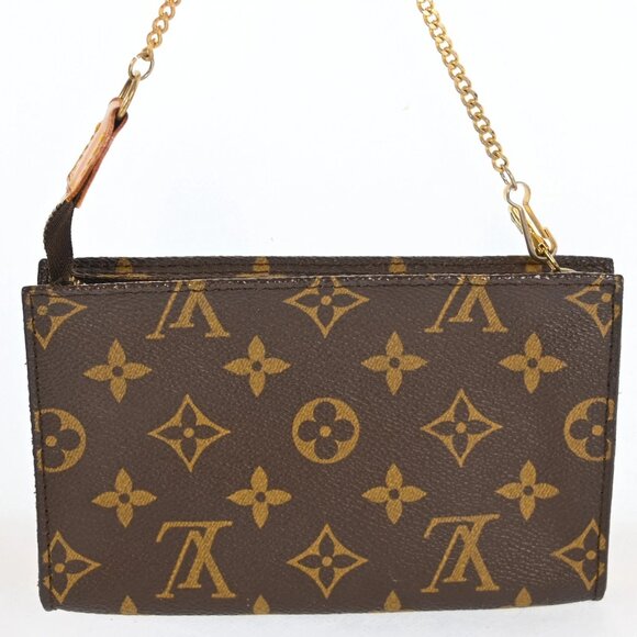 Authentic LOUIS VUITTON Monogram Bucket PM Pouch with Chain bsj425-110825 - Picture 3 of 16